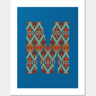 Letter M- boho design Posters and Art